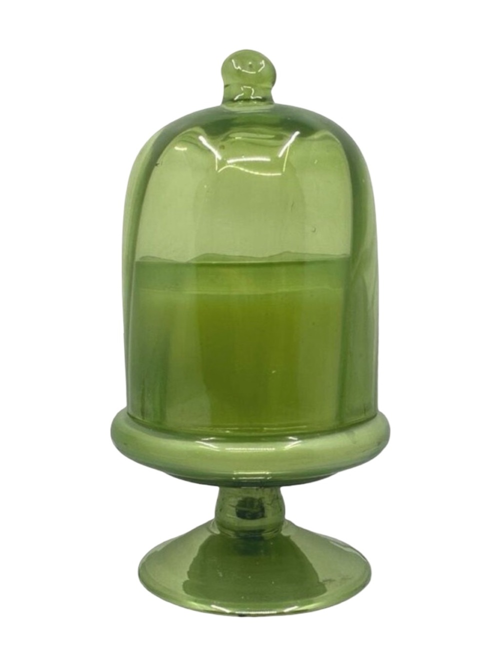 Anthropologie Mini Cake Stand Fruity Champagne Cheers Glass Candle - 6”